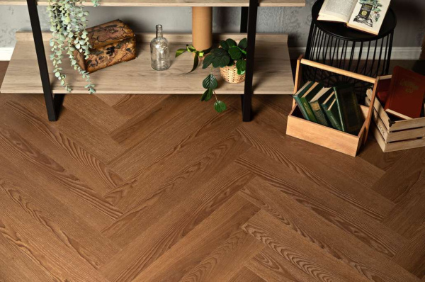 Кварцвиниловая плитка VINILAM PARQUET HERRINGBONE IS11200 Паркет Винсент
